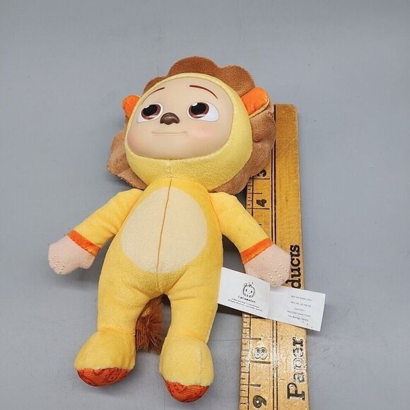 Cocomelon JJ Liom Cat 9" Yellow Plush Doll Soft Toy Plastic Face - Picture 5 of 5